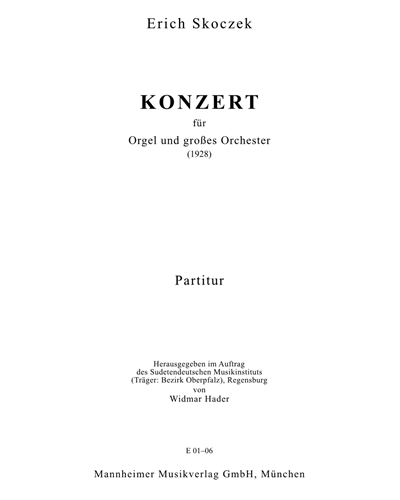 Konzert für Orgel und großes Orchester, op. 20 — Erich Skoczek