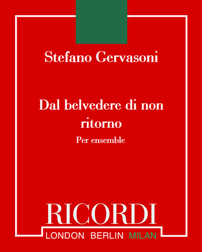 Dal belvedere di non ritorno — Stefano Gervasoni