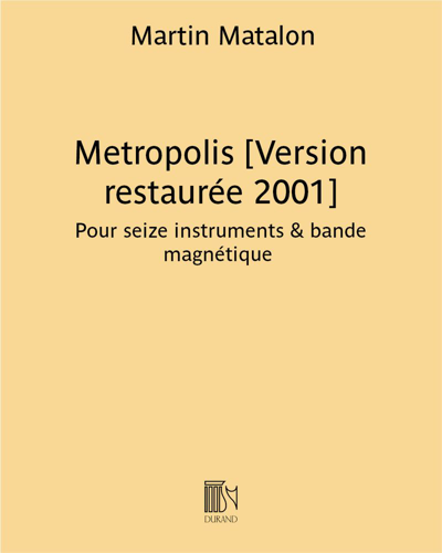 Metropolis [2001 Restored Version] — Martin Matalon