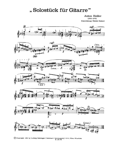 Solostück — Anton Heiller