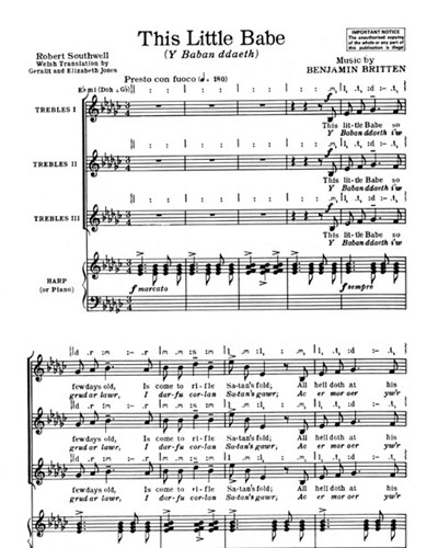 A Ceremony of Carols, op. 28 — Benjamin Britten