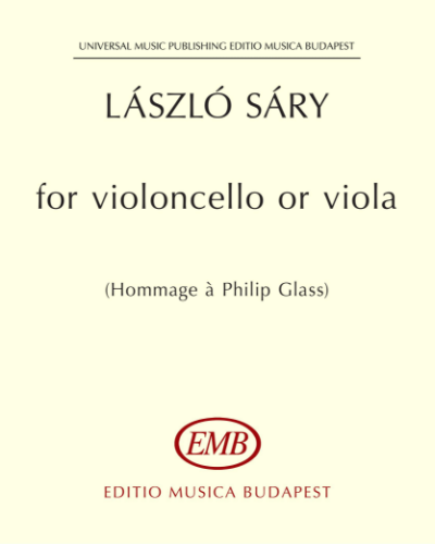 for violoncello or viola — László Sáry