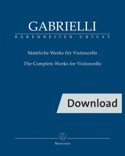 The Complete Works for Violoncello — Domenico Gabrielli