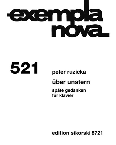 Über Unstern — Peter Ruzicka