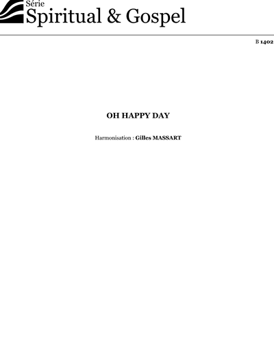 Oh Happy day — Gilles Massart