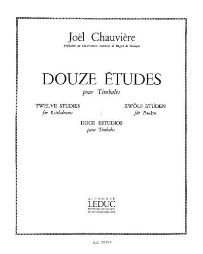 Twelve Études for Timpani — Joël Chauvière
