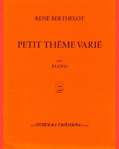Petit thème varié — René Berthelot