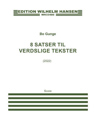 Eight Movements for Ecclesiastical Texts — Bo Gunge