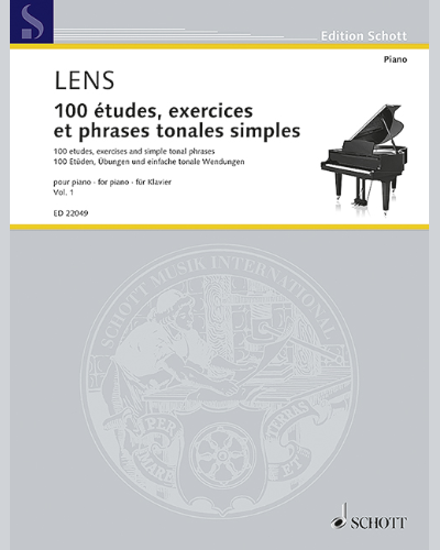 100 etudes, exercises and simple tonal phrases — Nicholas Lens