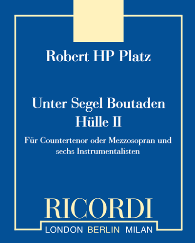 Unter Segel Boutaden Hülle II — Robert Hugo Philip Platz