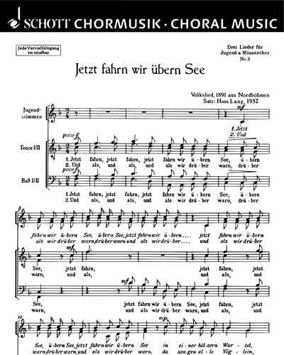 Drei Lieder — Hans Lang