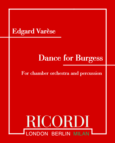 Dance for Burgess — 瓦雷兹