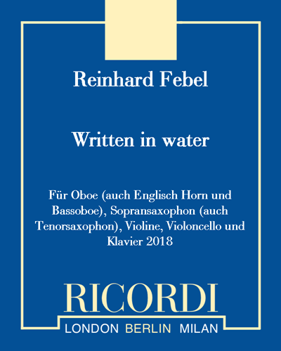 Written in water — Reinhard Febel