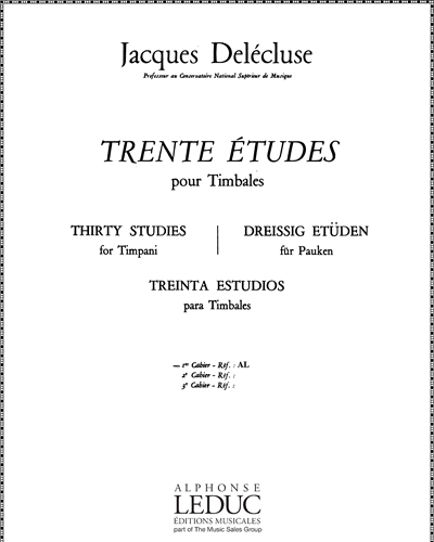 30 Études pour timbales, Vol. 1 — Jacques Delécluse