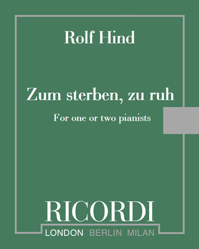 Zum sterben, zu ruh — Rolf Hind