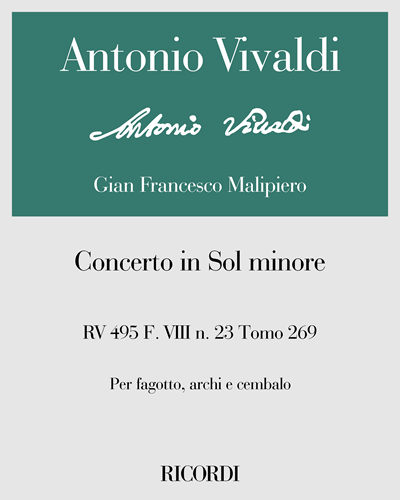 Concerto in G minor, RV 495, F. VIII No. 23, Vol. 269 — 维瓦尔第