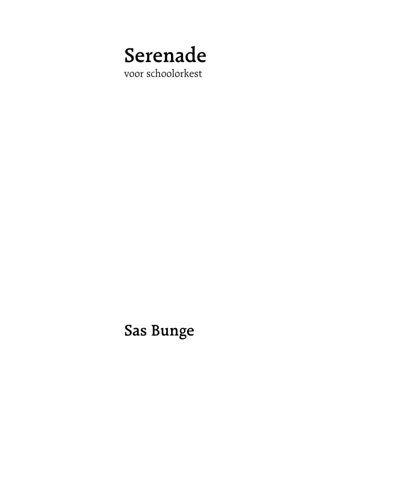 Serenade — Sas Bunge