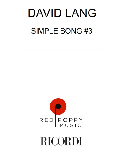 Simple Song No. 3 — 戴维·朗