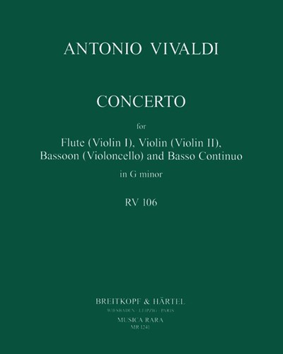 Concerto in G minor, RV 106 — 维瓦尔第