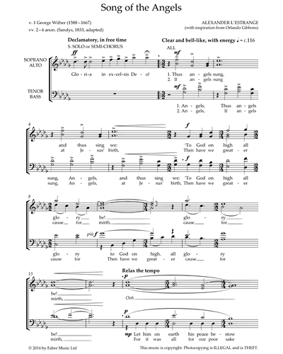 Song of the Angels — Alexander L’Estrange