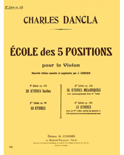 Ecole des 5 Positions: 16 Études Mélodiques, op. 128, Vol. 3 — 丹克拉
