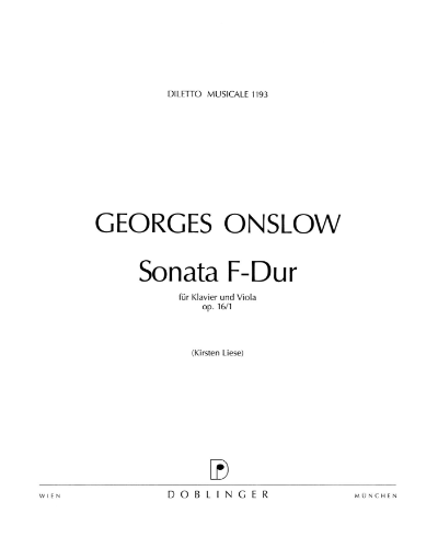 Sonata in F major, op. 16/1 — 乔治·翁斯洛