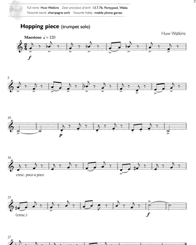 Hopping Piece — Huw Watkins