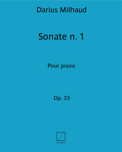 Sonata, op. 33 no. 1 — Darius Milhaud