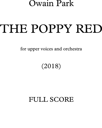 The Poppy Red — Owain Park