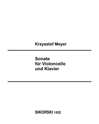 Sonata, op. 62 — Krzysztof Meyer