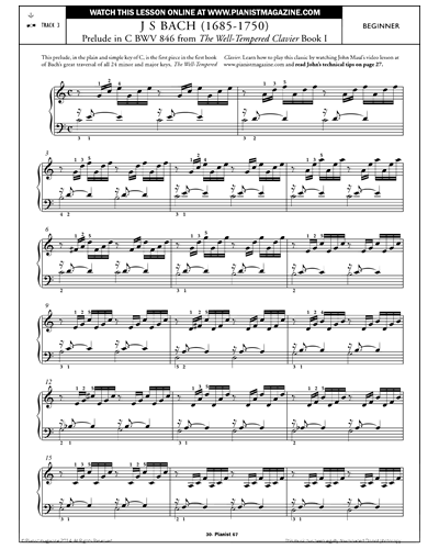 Prelude in C, BWV 846 (from 'The Well-Tempered Clavier, Book 1') — Johann Sebastian Bach