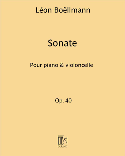 Sonate Op. 40 — 波尔曼