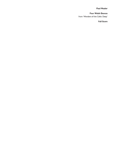 4 Welsh Dances (from ‘Wonders of the Celtic Deep’) — Paul Mealor
