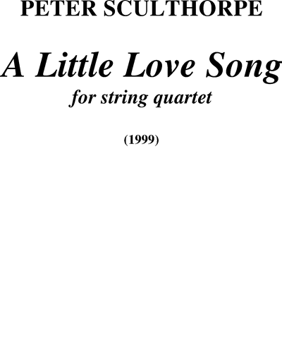 A Little Love Song — 彼得·斯克尔索普