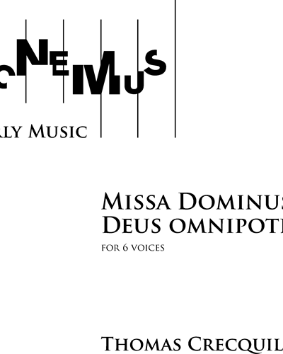Missa Dominus Deus Omnipotens — Thomas Crecquillon