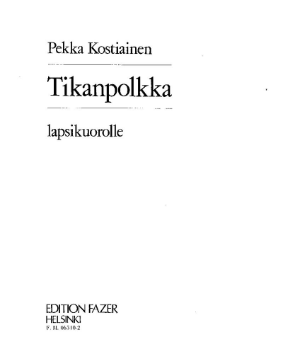 Tikanpolkka — Pekka Kostiainen