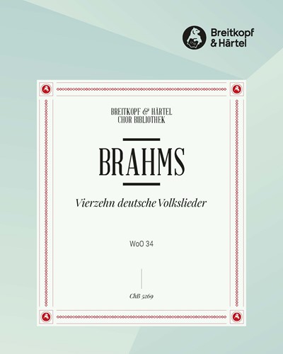 Fourteen German Folk Songs, WoO 34 — 勃拉姆斯