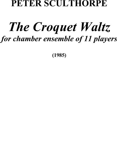 The Croquet Waltz — 彼得·斯克尔索普