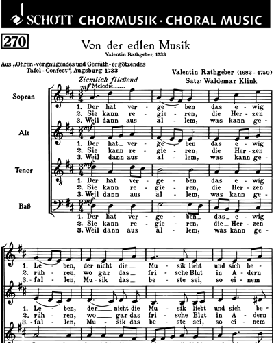 Von der edlen Musik — Valentin Rathgeber