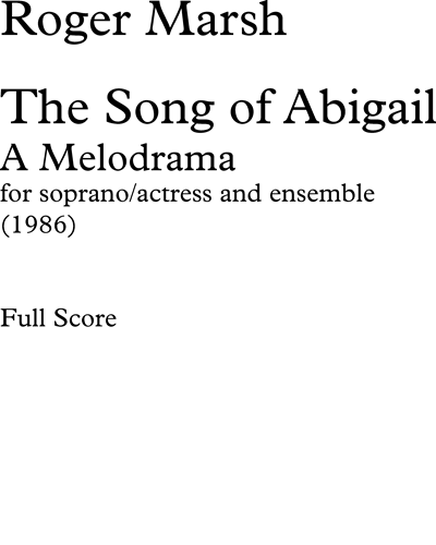 The Song of Abigail — Roger Marsh