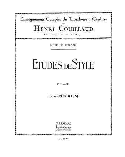 Etudes de style d'après Bordogni, Vol. 2 — Henri Couillaud
