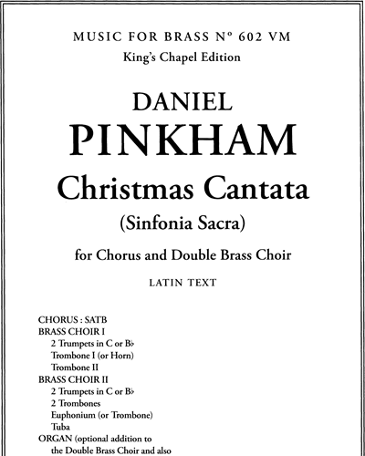 Christmas Cantata — Daniel Pinkham