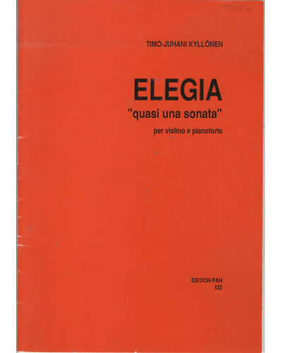 Elegia, 'quasi una sonata' — Timo-Juhani Kyllönen