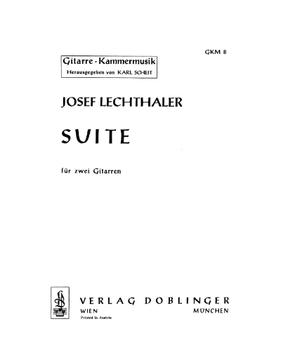 Suite, op. 49 — Josef Lechthaler