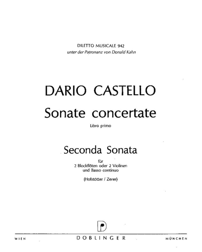 Sonata No. 2 in F major — Dario Castello
