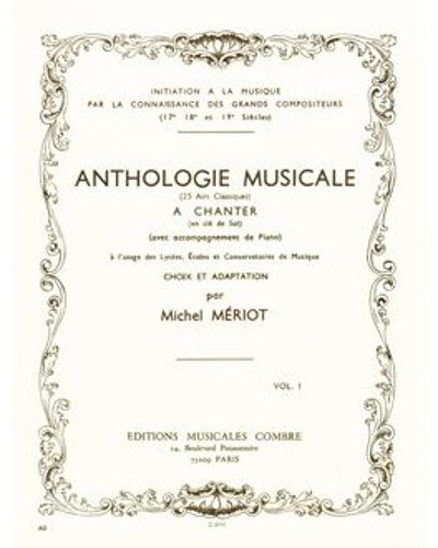 Anthologie Musicale, Vol. 1 — Michel Mériot