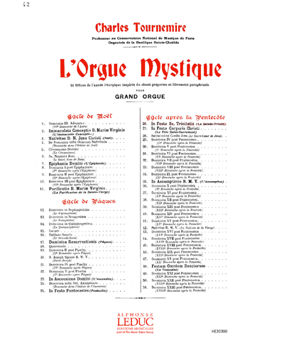 Nativitas B. M. V., op. 57 — Charles Tournemire