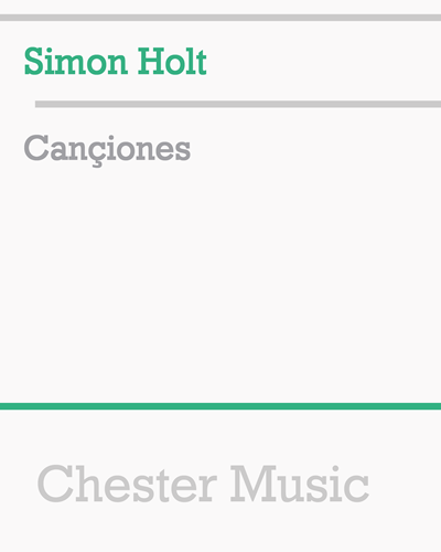 Cançiones — Simon Holt