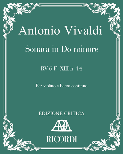 Sonata in C minor, op. RV 6, F. XIII no. 14 — Antonio Vivaldi