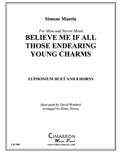Believe Me if all those Endearing Young Charms — Simone Mantia